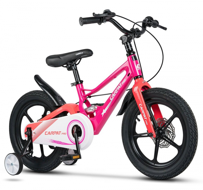Bicicleta copii 16" CARPAT Pro 16144, cadru aluminiu full-suspension, jante magneziu, varsta 4-6 ani [1]