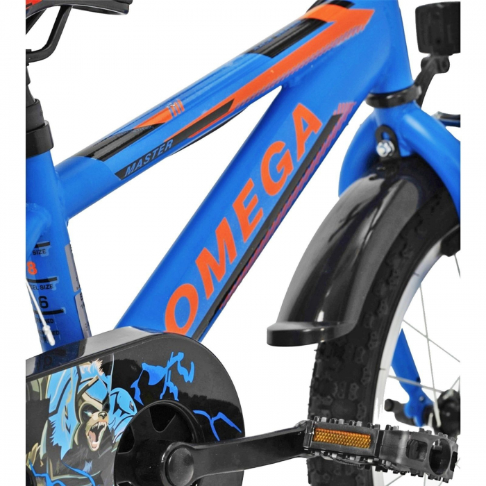 Bicicleta copii 16" OMEGA Master alb, varsta 4-6 ani [5]