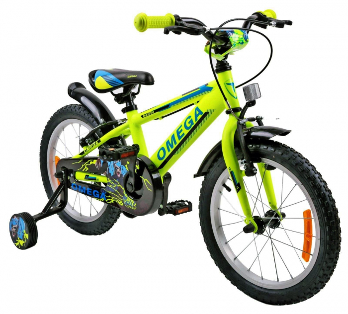 Bicicleta copii 16" OMEGA Master alb, varsta 4-6 ani [2]