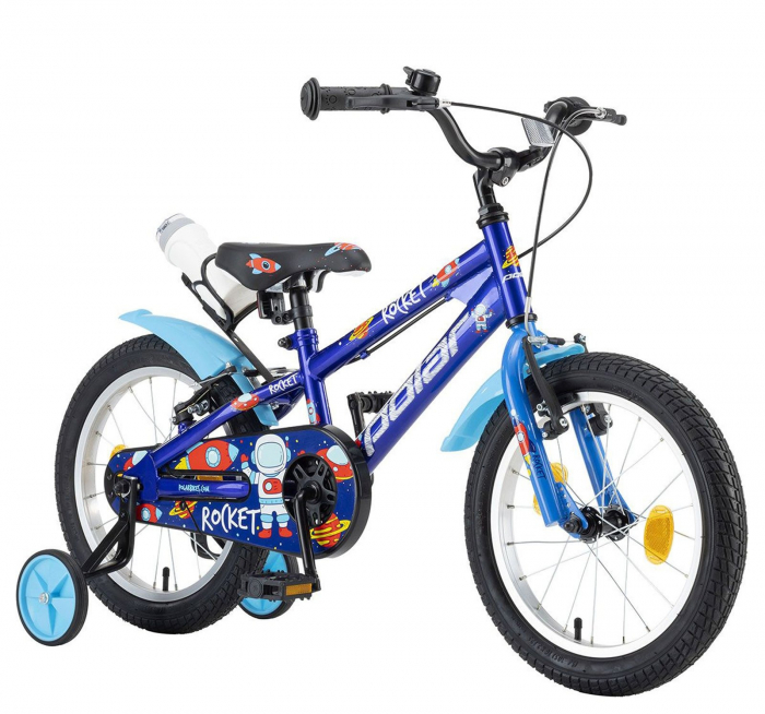 Bicicleta copii 16" POLAR Junior Dino, verde, varsta 4-6 ani [2]