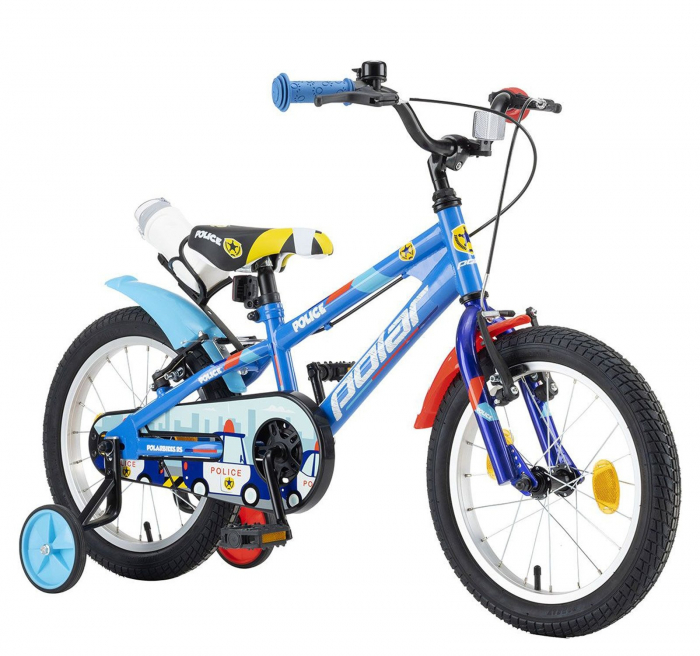 Bicicleta copii 16" POLAR Junior Dino, verde, varsta 4-6 ani [2]