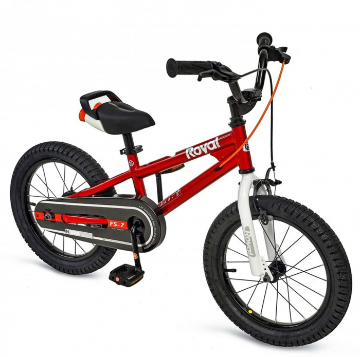 Bicicleta copii 16" ROYAL BABY Freestyle 7.0 NF, rosu, varsta 4-6 ani [4]