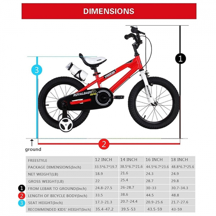 Bicicleta copii 16" ROYAL BABY Freestyle, varsta 4-6 ani [8]