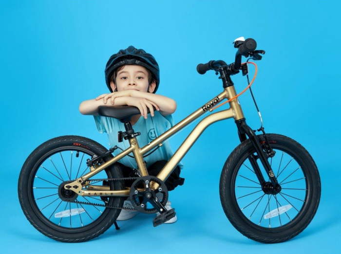 Bicicleta copii 16" ROYAL BABY Kable-Belt, cadru aluminiu SuperLight, transmisie pe curea, albastru,  varsta 4-6 ani [9]