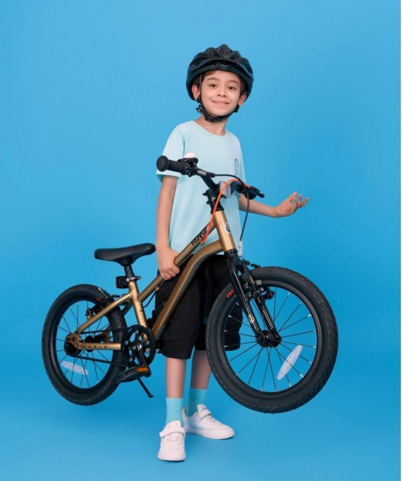 Bicicleta copii 16" ROYAL BABY Kable-Belt, cadru aluminiu SuperLight, transmisie pe curea, albastru,  varsta 4-6 ani [8]