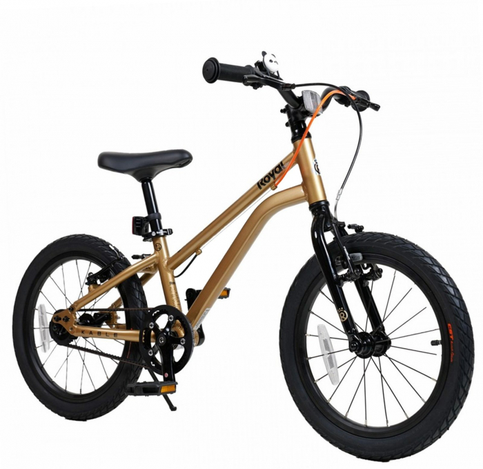 Bicicleta copii 16" ROYAL BABY Kable-Belt, cadru aluminiu SuperLight, transmisie pe curea, albastru,  varsta 4-6 ani [1]