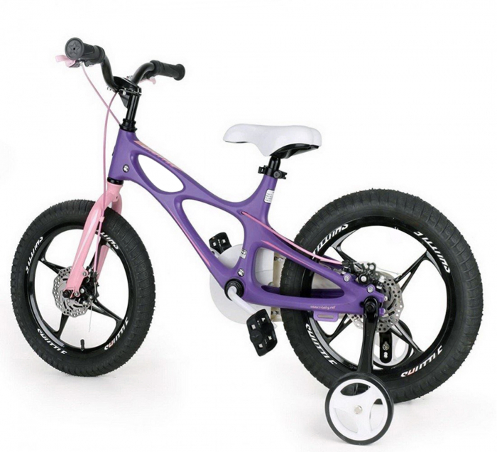 Bicicleta copii 16" ROYAL BABY Space Shuttle, cadru si roti magneziu, negru, varsta 4-6 ani [3]