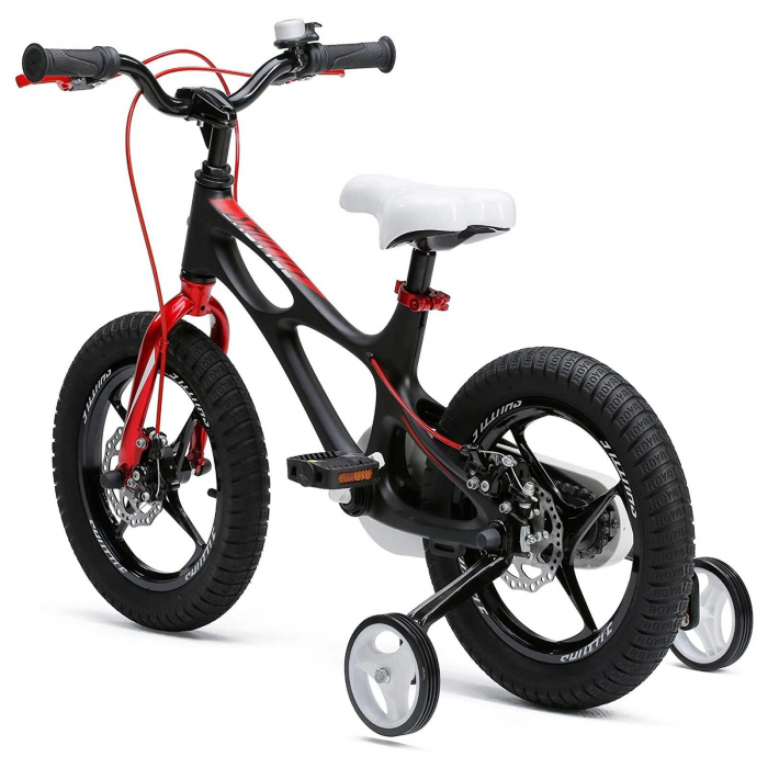 Bicicleta copii 16" ROYAL BABY Space Shuttle, cadru si roti magneziu, negru, varsta 4-6 ani [3]