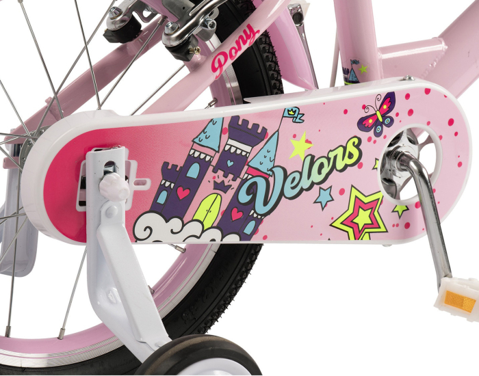 Bicicleta copii 16" VELORS Pony, varsta 4-6 ani [6]