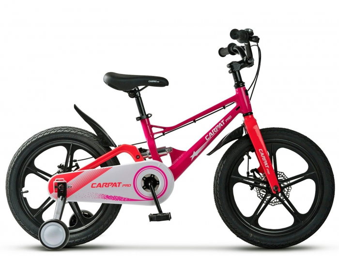 Bicicleta copii 18" CARPAT Pro 18144, cadru aluminiu full-suspension, jante magneziu, frane disc, varsta 5-7 ani [2]