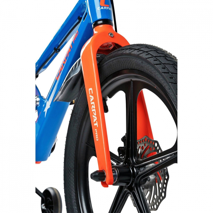 Bicicleta copii 18" CARPAT Pro 18144, cadru aluminiu full-suspension, jante magneziu, frane disc, varsta 5-7 ani [4]