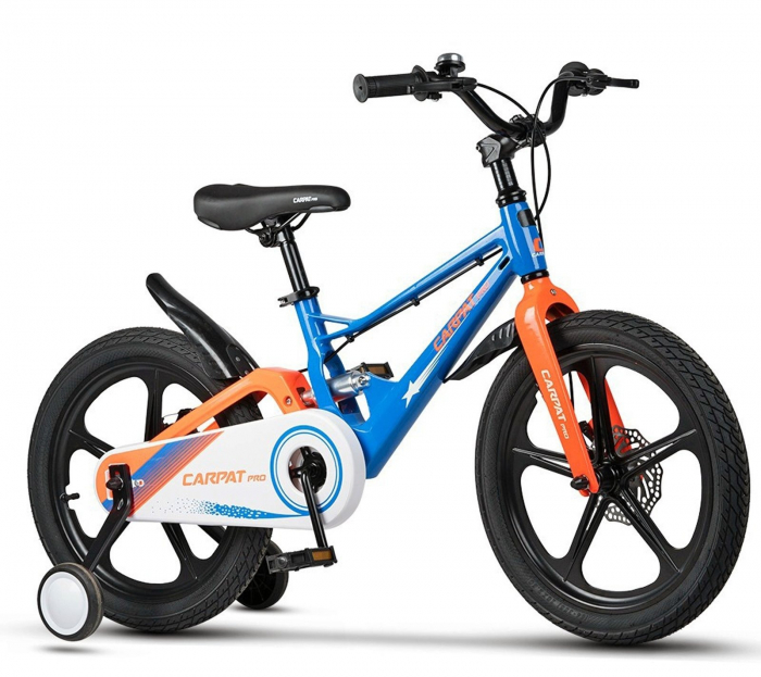 Bicicleta copii 18" CARPAT Pro 18144, cadru aluminiu full-suspension, jante magneziu, frane disc, varsta 5-7 ani [1]
