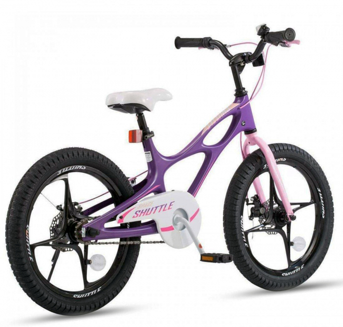 Bicicleta copii 18" ROYAL BABY Space Shuttle, cadru si roti magneziu, alb, varsta 5-7 ani [3]