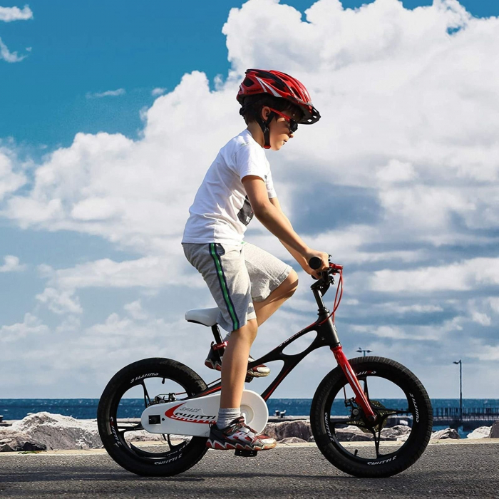 Bicicleta copii 18" ROYAL BABY Space Shuttle, cadru si roti magneziu, alb, varsta 5-7 ani [4]
