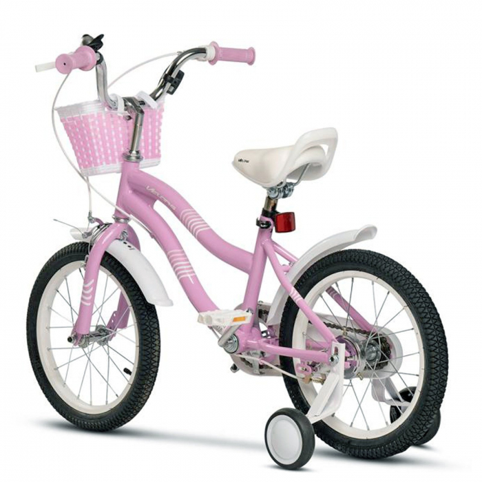 Bicicleta copii 18" VELORS Pony V1804B roz, varsta 5-7 ani [3]