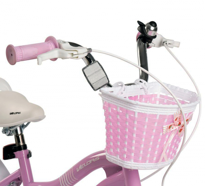 Bicicleta copii 18" VELORS Pony V1804B roz, varsta 5-7 ani [5]