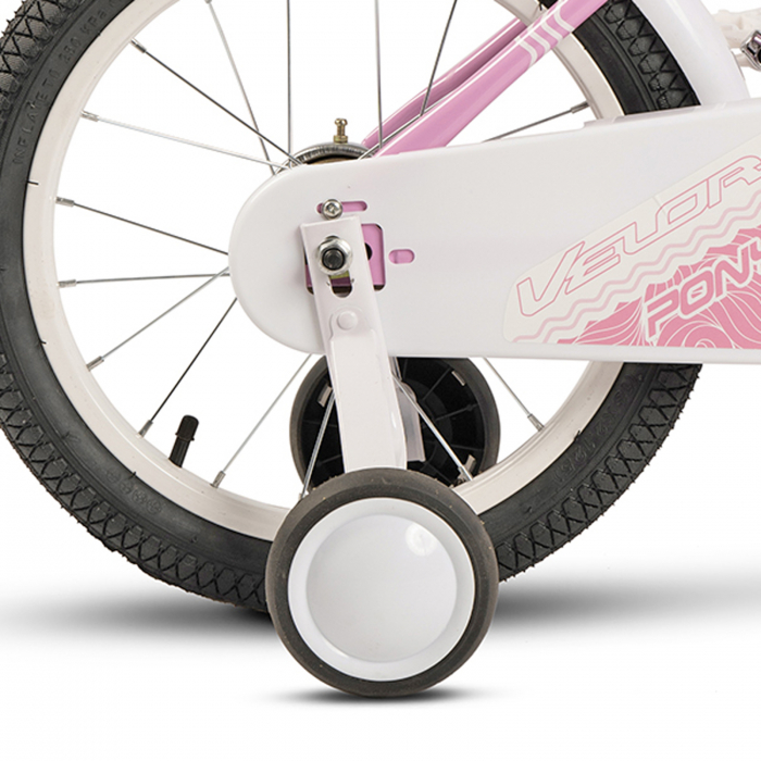 Bicicleta copii 18" VELORS Pony V1804B roz, varsta 5-7 ani [7]