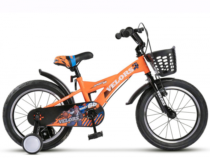 Bicicleta copii 18" VELORS Flash V1803B, albastru, varsta 5-7 ani [1]