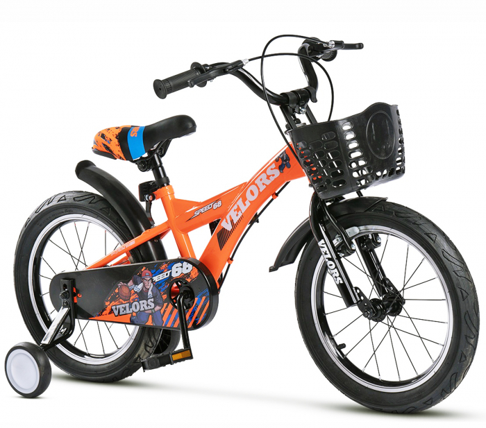 Bicicleta copii 18" VELORS Flash V1803B, albastru, varsta 5-7 ani [2]