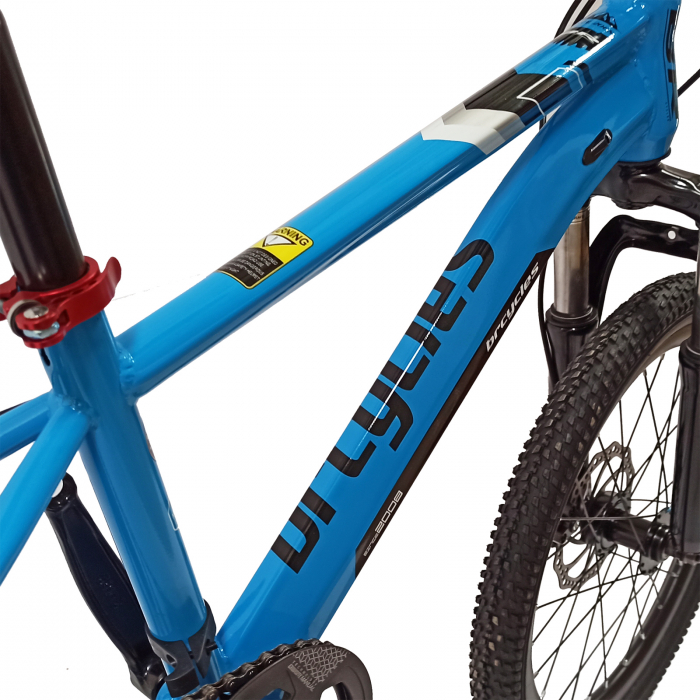 Bicicleta copii 20" BR Inspire, cadru otel 12", manete revoshift, frane disc, 7 viteze, galben/negru, varsta 7-10 ani [14]