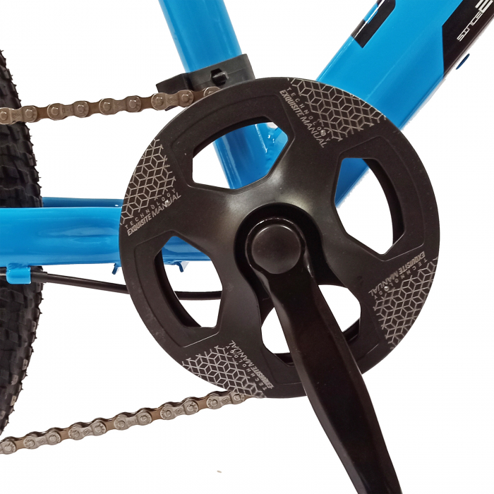 Bicicleta copii 20" BR Inspire, cadru otel 12", manete revoshift, frane disc, 7 viteze, galben/negru, varsta 7-10 ani [9]