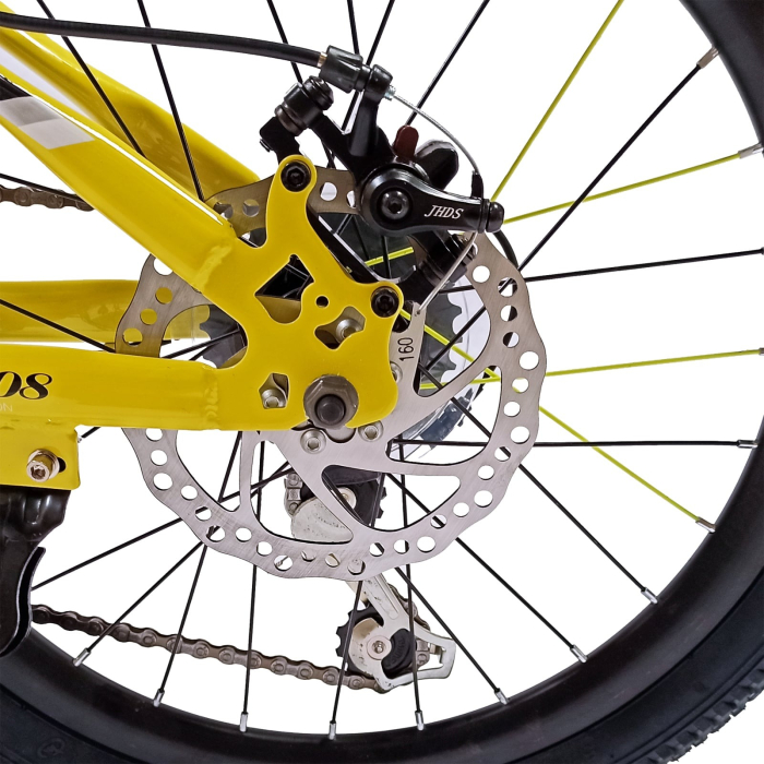 Bicicleta copii 20" BR Inspire, cadru otel 12", manete revoshift, frane disc, 7 viteze, varsta 7-10 ani [6]