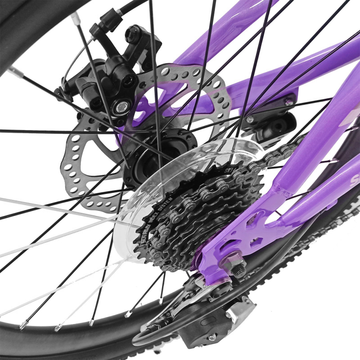 Bicicleta copii 20" BR Inspire, cadru otel 12", manete revoshift, frane disc, 7 viteze, varsta 7-10 ani [12]