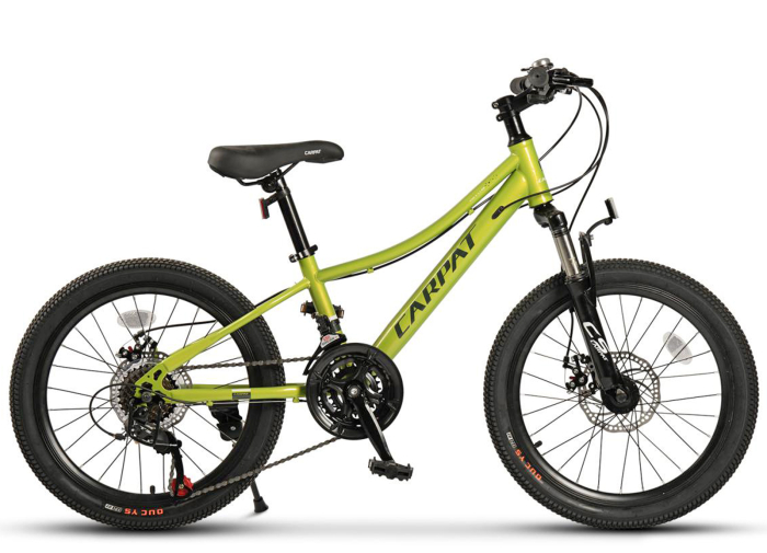 Bicicleta copii 20" CARPAT Polestar, cadru otel, manete secventiale, frane disc, 21 viteze, varsta 7-10 ani [2]