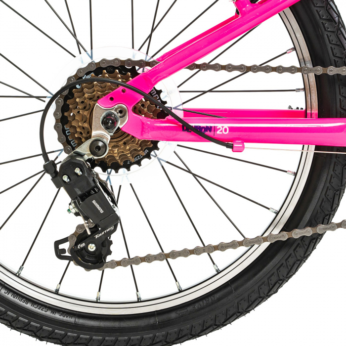 Bicicleta copii 20" DEVRON Urbio U2.0 SuperLight, cadru aluminiu, manete revoshift, frane V-Brake, 7 viteze [7]