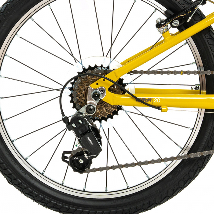 Bicicleta copii 20" DEVRON Urbio U2.0 SuperLight, cadru aluminiu, manete revoshift, frane V-Brake, 7 viteze [7]