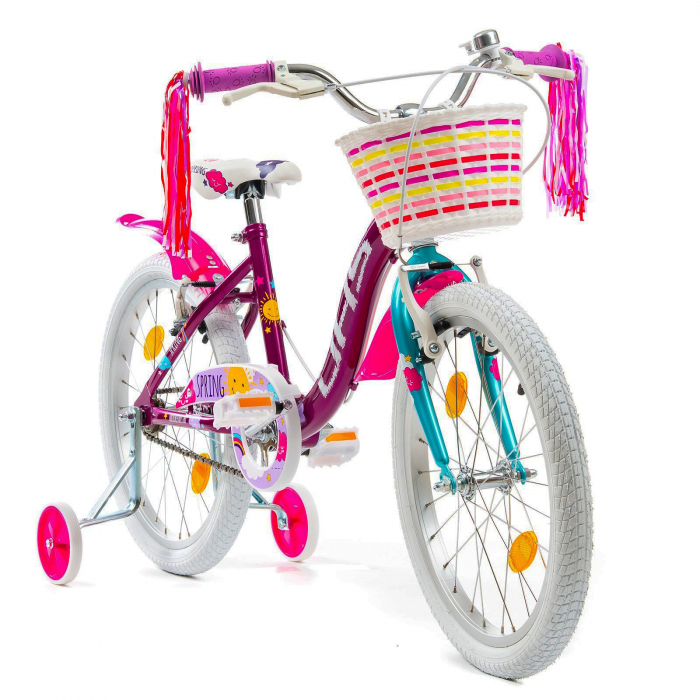 Bicicleta copii 20" DHS Junior Spring, mov/roz, varsta 7-10 ani [1]