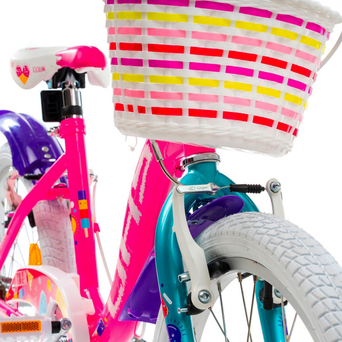 Bicicleta copii 20" DHS Junior Icecream, roz/mov, varsta 7-10 ani [4]