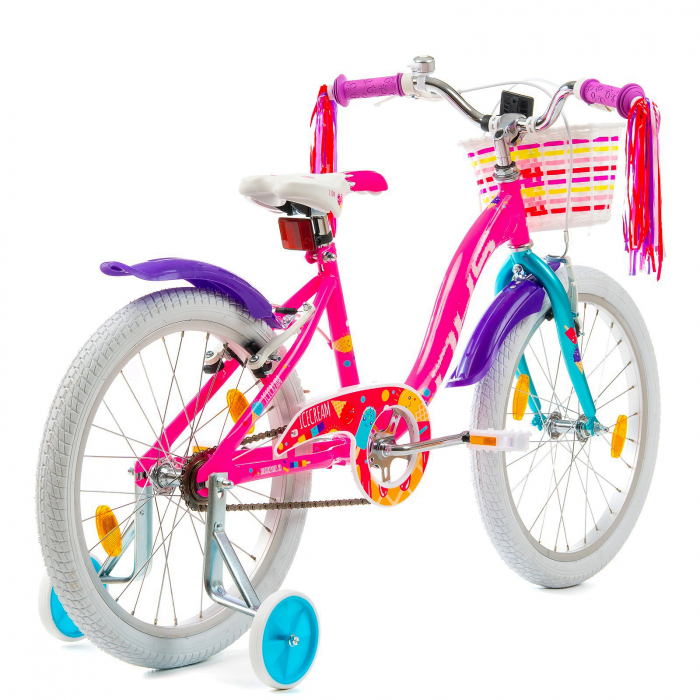 Bicicleta copii 20" DHS Junior Icecream, roz/mov, varsta 7-10 ani [3]