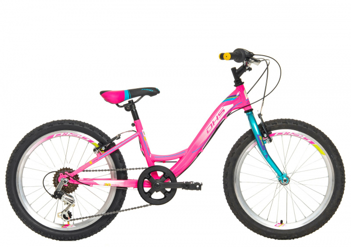 Bicicleta copii 20" DHS Modesty 20, cadru otel, frane V-Brake, 6 viteze, varsta 6-9 ani [2]
