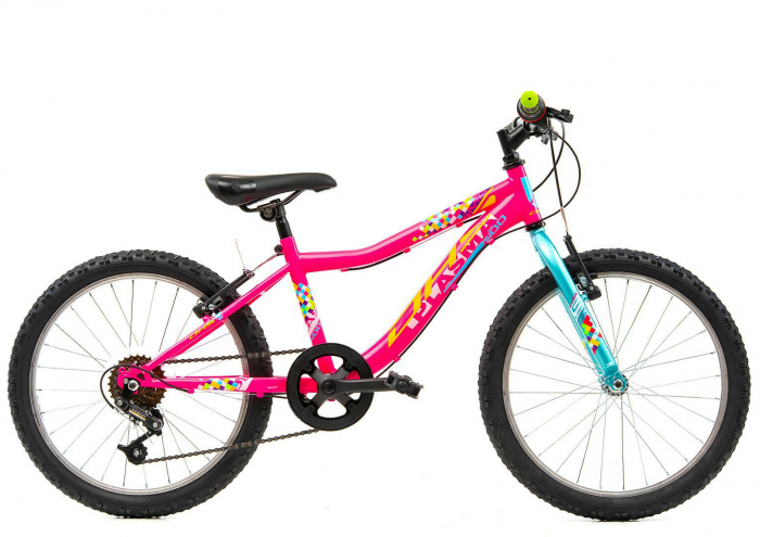 Bicicleta copii 20" DHS Plasma 200, cadru otel, frane V-Brake, 6 viteze,  varsta 7-10 ani [2]