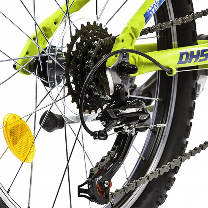 Bicicleta copii 20" DHS Terrana 2023, cadru aluminiu, manete RevoShift, frane V-Brake, 6 viteze, varsta 7-10 ani [7]