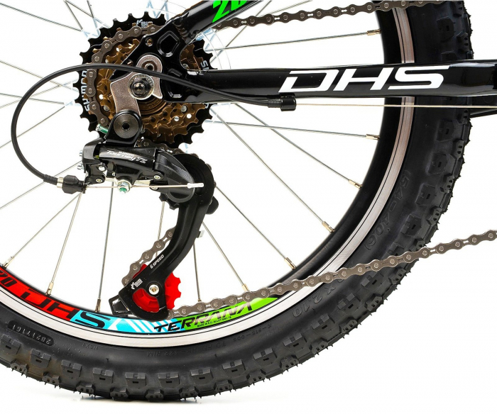 Bicicleta copii 20" DHS Terrana 2023, cadru aluminiu, manete RevoShift, frane V-Brake, 6 viteze, varsta 7-10 ani [6]