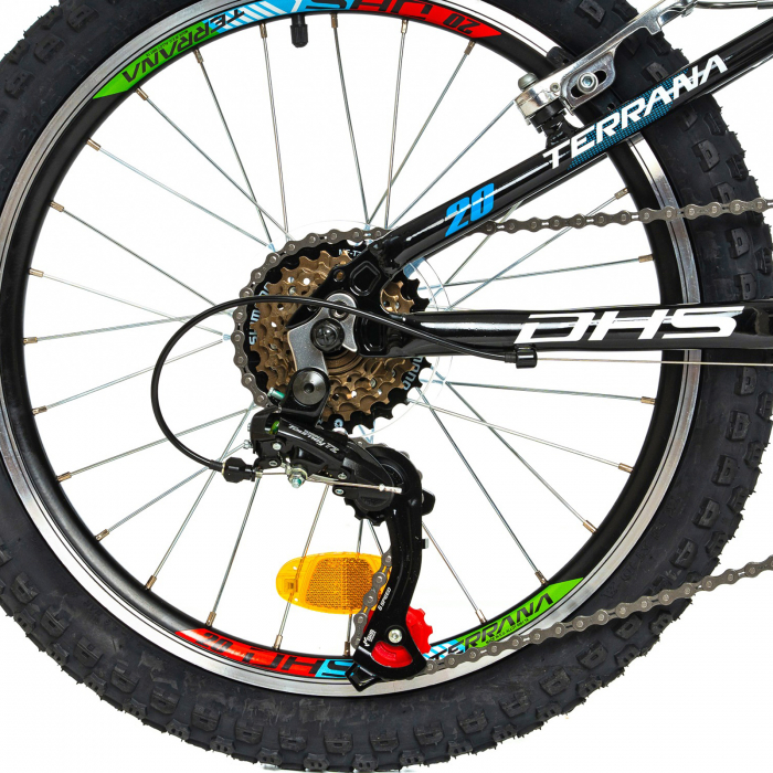 Bicicleta copii 20" DHS Terrana 2023, cadru aluminiu, manete RevoShift, frane V-Brake, 6 viteze, varsta 7-10 ani [7]