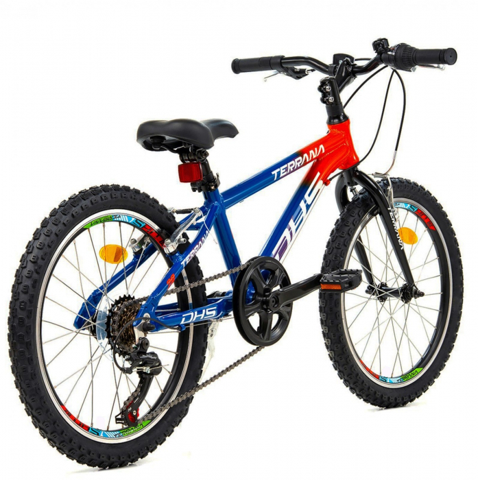 Bicicleta copii 20" DHS Terrana 2023, cadru aluminiu, manete RevoShift, frane V-Brake, 6 viteze, varsta 7-10 ani [3]