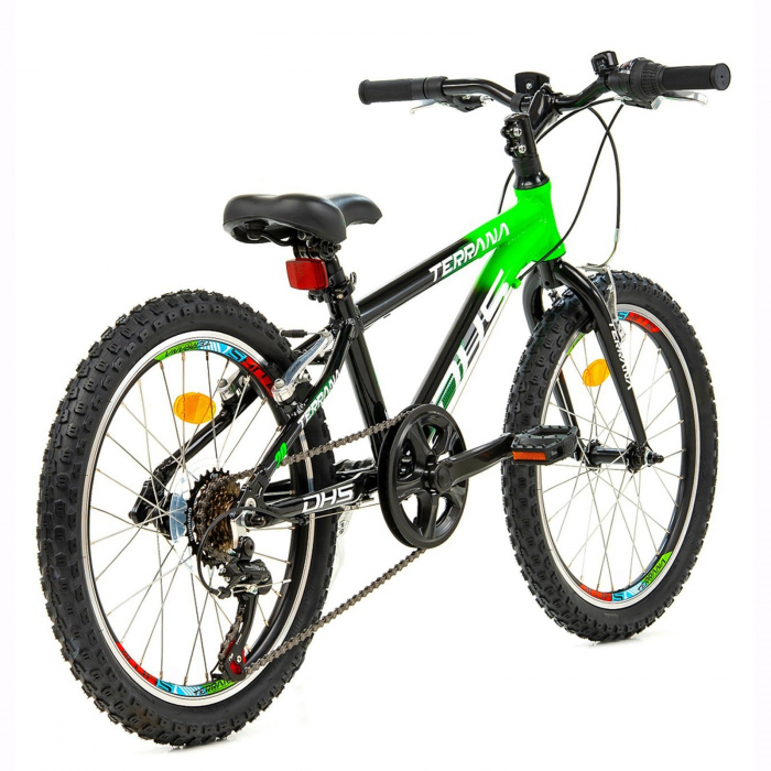Bicicleta copii 20" DHS Terrana 2023, cadru aluminiu, manete RevoShift, frane V-Brake, 6 viteze, varsta 7-10 ani [3]