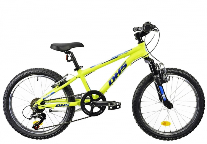 Bicicleta copii 20" DHS Terrana 2023, cadru aluminiu, manete RevoShift, frane V-Brake, 6 viteze, varsta 7-10 ani [2]