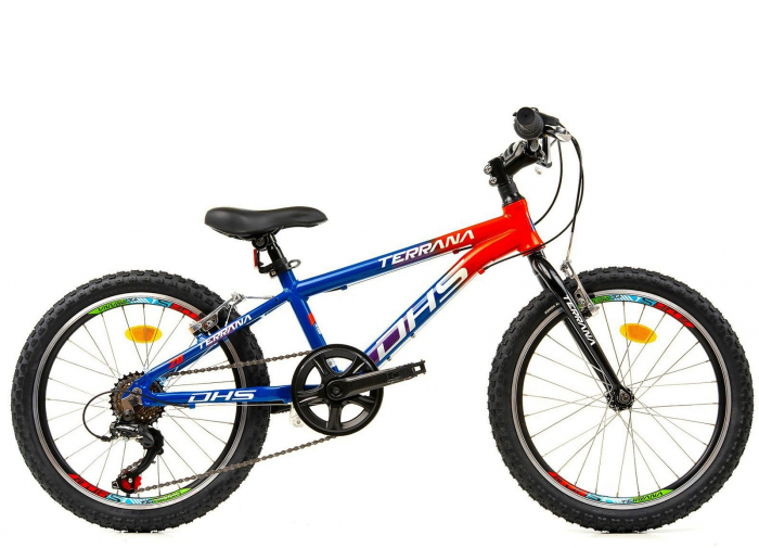 Bicicleta copii 20" DHS Terrana 2023, cadru aluminiu, manete RevoShift, frane V-Brake, 6 viteze, varsta 7-10 ani [2]