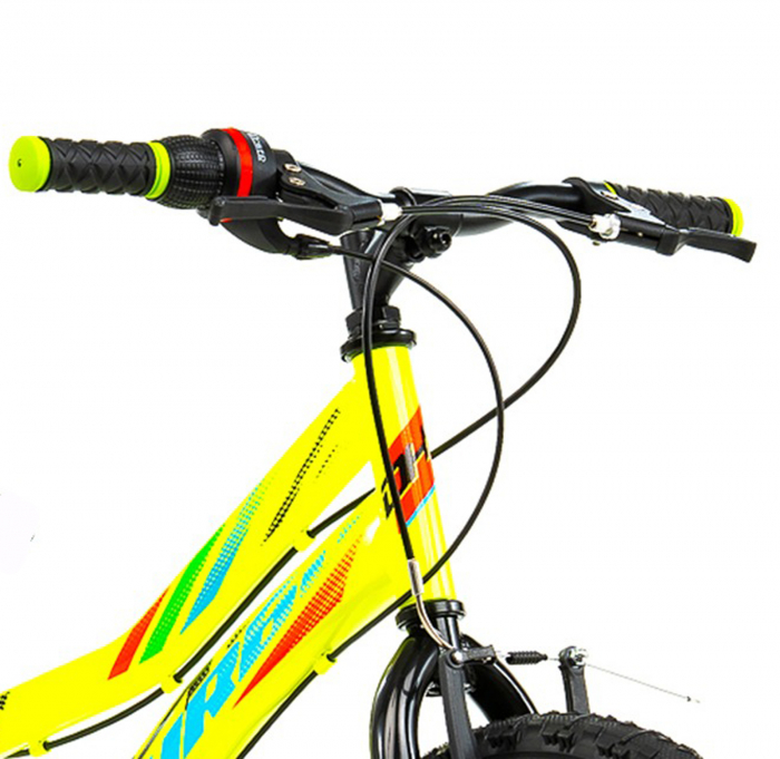 Bicicleta copii 20" DHS Turbo 200, cadru otel, frane V-Brake, 6 viteze, varsta 7-10 ani [5]