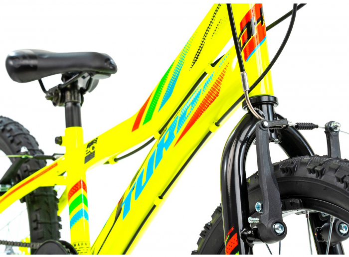 Bicicleta copii 20" DHS Turbo 200, cadru otel, frane V-Brake, 6 viteze, varsta 7-10 ani [4]