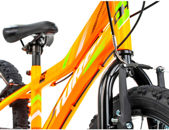 Bicicleta copii 20" DHS Turbo 200, cadru otel, frane V-Brake, 6 viteze, varsta 7-10 ani [4]