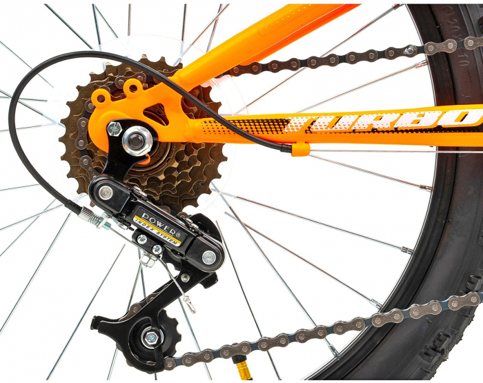 Bicicleta copii 20" DHS Turbo 200, cadru otel, frane V-Brake, 6 viteze, varsta 7-10 ani [7]