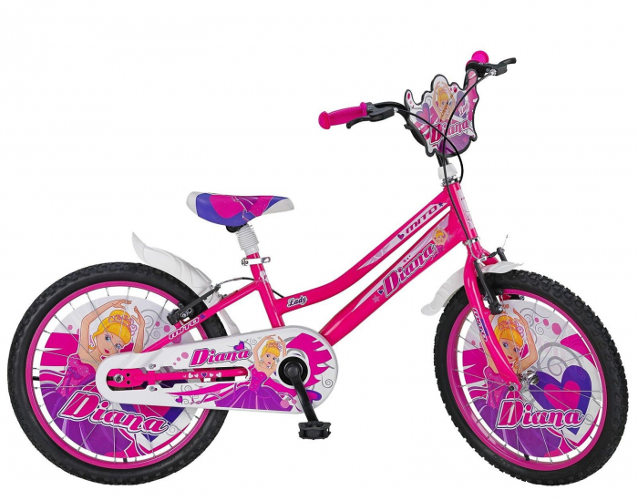 Bicicleta copii 20" MITO Diana, violet, varsta 7-10 ani [1]