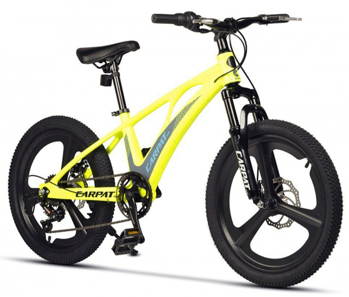 Bicicleta copii 20" MTB-HT CARPAT C20343, jante magneziu, cadru aluminiu 8.5", 7 viteze, varsta 7-10 ani [1]