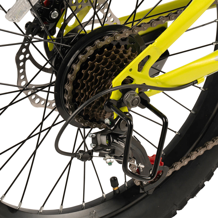 Bicicleta copii 20" MTB-HT VELORS BigOne 2.0, cadru otel 8.5", manete revoshift, frane disc, 7 viteze, varsta 7-10 ani  [9]