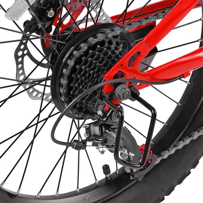 Bicicleta copii 20" MTB-HT VELORS BigOne 2.0, cadru otel 8.5", manete revoshift, frane disc, 7 viteze, varsta 7-10 ani  [9]